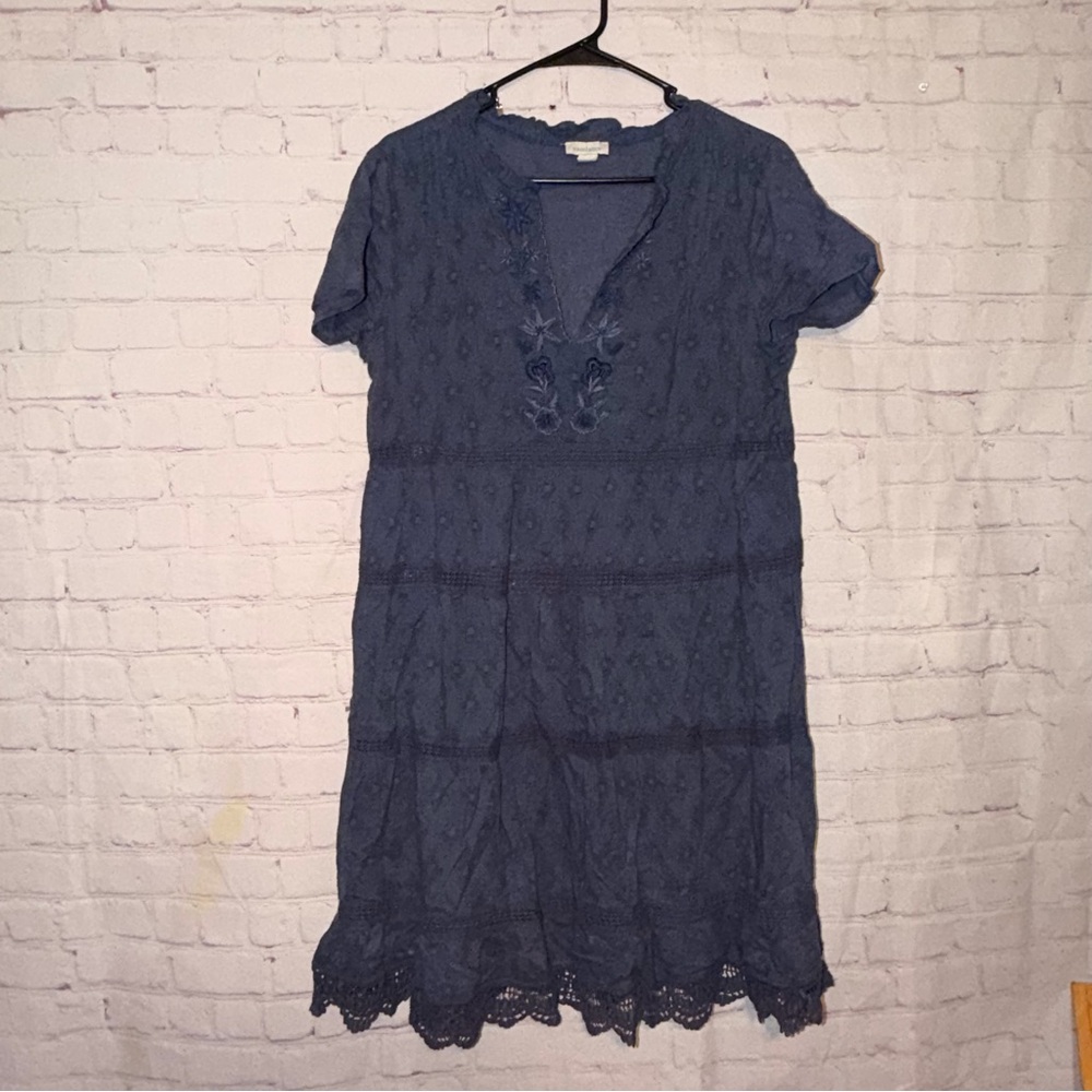 Sundance Boho Western Embroidered Dress Size Medium